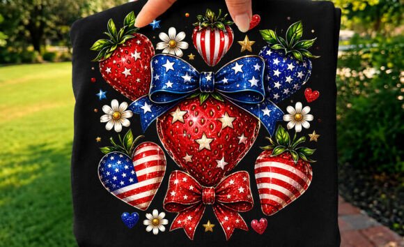 4th of July American Strawberry T-shirt