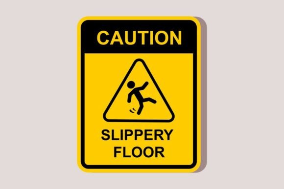 Caution Slippery Floor Warning Hazard Embroidery Review