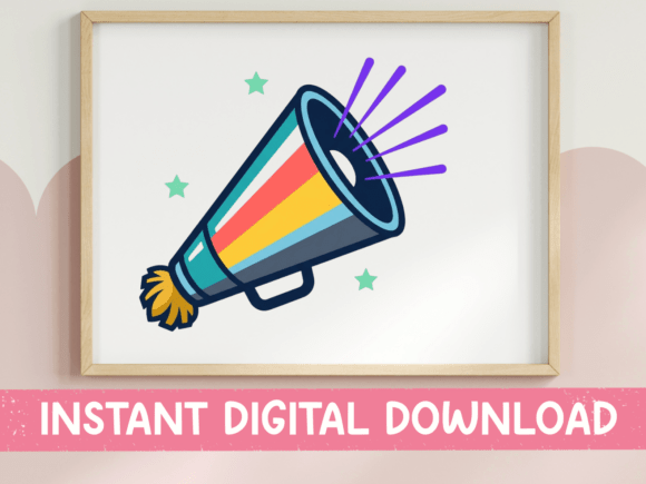 Colorful Megaphone Cheer Design: A Designer’s Review