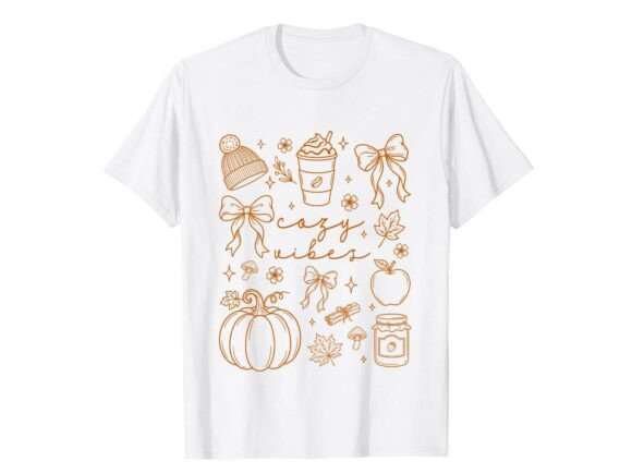 Cozy Autumn Vibes Fall T-Shirt