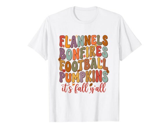 Flannels Football Vibes Fall T-Shirt