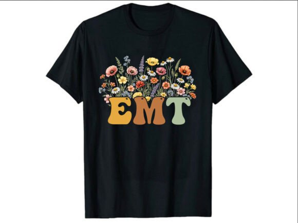 Floral EMT Retro Paramedic T-Shirt Review