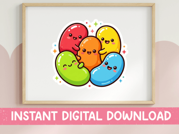 Kawaii Jellybeans Smiling Cluster Print Review