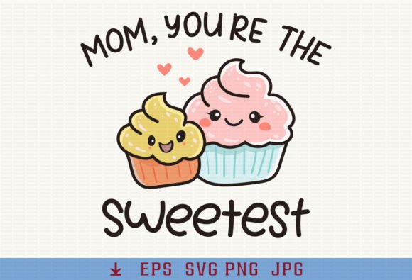 Mom Pun Cupcake Funny Mama