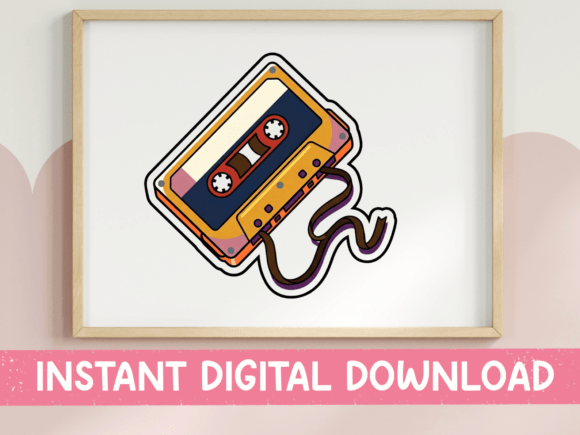Retro Cassette Tape Unraveled Design Review
